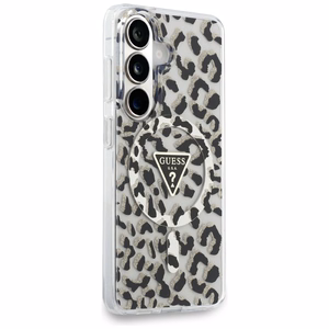 Guess ümbris IML Leopard Print Triangle MagSafe for Samsung Galaxy S26 must