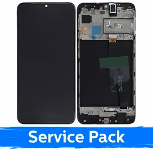 LCD ekraan ühilduv Samsung M105 M10 must raamiga (Service Pack)