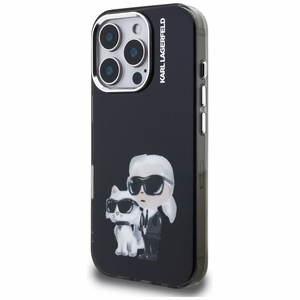 Karl Lagerfeld IML Aquarelle Karl & Choupette & Logo Ümbris jaoks iPhone 16 Pro Max - must