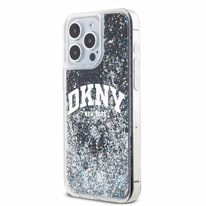 DKNY Liquid Glitter Big Logo iPhone 14 Pro Max Ümbris - Must