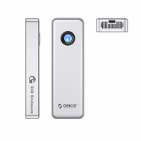 Orico OUM2-G20 M.2 NVME USB-C 3.2 20Gb/s Disk Drive - Silver