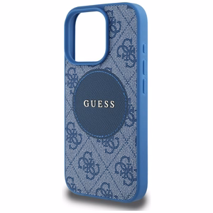 Guess 4G Circle Classic Logo MagSafe ümbris jaoks iPhone 16 Pro Max - sinine