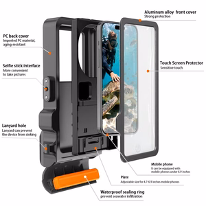Tech-Protect IPX8 Pro Waterproof Phone Ümbris - hall and must