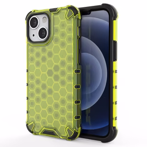 Honeycomb Case soomuskaitse TPU kaitsekattega iPhone 13 mini jaoks roheline