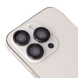 Set of lens glasses jaoks iPhone 13 Pro / iPhone 13 Pro Max must raamiga (3 pcs)