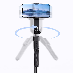 Selfipulk Orico SPN185 1/4 tolli statiiv telefoni kaamerale 360 kraadi pööramisega Bluetooth 5.2 - must