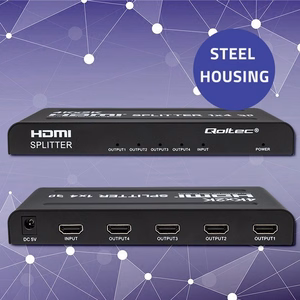 Qoltec 51798 aktiivne HDMI splitter 4 x HDMI 4K x 2K | 3,4 Gb/s