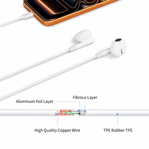 Tech-Protect Ultraboost Core G4 juhtmega kõrvaklapid 3.5 mm pistikuga – valge