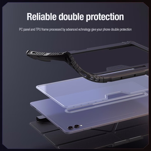 Nillkin Bumper Leather Ümbris Pro ümbris jaoks Samsung Galaxy Tab S9+ - must