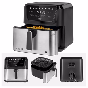 TEESA DIGITAL AIR FRYER XXL kuumaõhufritüür, 8 l, 1700 W, suur anum, programmid, soojashoidmine