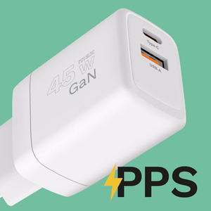 Kruger&Matz 45 W GaN võrgulaadija Power Delivery ja Quick Charge'iga