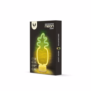 Neon LED on alus PINEAPPLE oranž roheline USB-C FSC-12 Forever Light