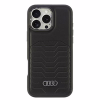 Audi Synthetic Leather MagSafe iPhone 16 Pro Max 6.9" must/must hardcase AU-TPUPCMIP16PM-GT/D3-BK