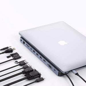 Choetech USB-C jaotur 11in1 100W PD hall (HUB-M20)