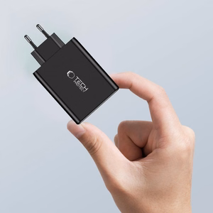 Tech-Protect NC100W-GAN laadija network GaN 3x USB-C PD 100W / USB-A QC 3.0 - must
