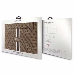 Guess 4G Printed Stripes cover jaoks a 14" laptop - brown