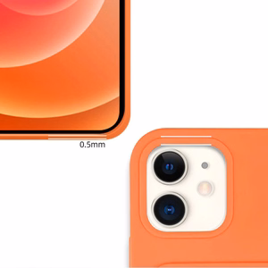 Kaardiümbris Silikoonist rahakott kaardipesaga dokumentide jaoks iPhone 12 Pro Max oranž
