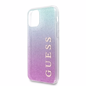 Guess GUHCN58PCUGLPBL iPhone 11 Pro roosa sinine/roosa sinine kõva ümbris Glitter Gradient