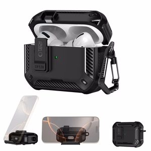Tech-Protect Carbonox MagSafe ümbris jaoks AirPods Pro - must