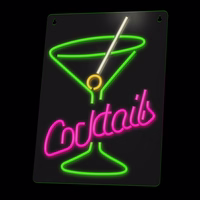 Neon PLEXI LED COCKTAILS roosa roheline FPNE02X Forever Light