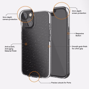 Ugly Rubber Vogue ümbris jaoks iPhone 13 Pro 6,1" must