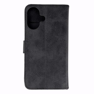 Leather Book Ümbris jaoks iPhone 16 - must