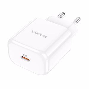 Borofone Wall charger BN3 Premium - Type C - QC 3.0 PD 2.0 20W white