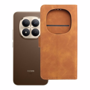TENDER Book ümbris XIAOMI Redmi Note 15 PRO PLUS 5G pruunile raamatule