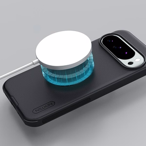 Nillkin Super Frosted Shield Pro Magnetic Ümbris jaoks Google Pixel 10/10 Pro Ühildub MagSafe - Must
