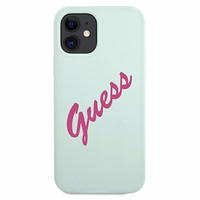 Guess GUHCP12SLSVSBF iPhone 12 mini 5.4" sinine fuksia/sinine fuksia kõvakott Silikoon Vintage