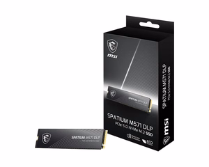SSD ketas MSI SPATIUM M571 DLP 2TB PCIe 5.0 NVMe M.2 lugemine 14500 MB/s kirjutamine 11000 MB/s