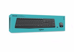 Logitech MK235 klaviatuur koos hiirega USB QWERTY US International hall
