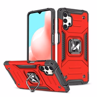 Wozinsky Ring Armor vastupidav hübriidümbris ümbris + magnetiline hoidja Samsung Galaxy A73-le punane