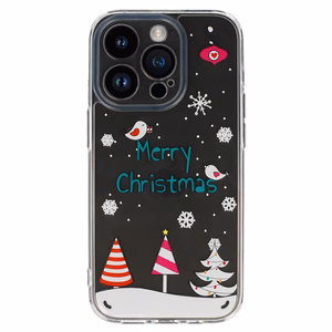 TEL PROTECT Christmas Ümbris jaoks Iphone 13 Pro Max Design 4 Clear