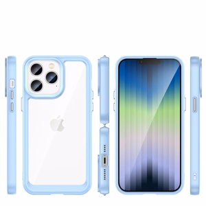 Outer Space Case iPhone 14 Pro Max kõva korpus geelraamiga sinine