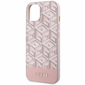 Guess GUHMP14SHGCFSEP iPhone 14 6.1" roosa/roosa hard ümbris GCube Stripes MagSafe