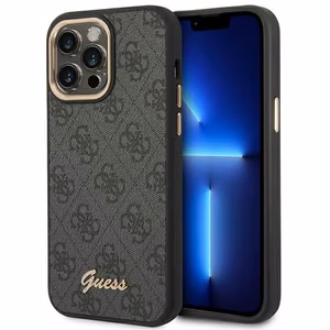 Guess GUHCP14XHG4SHK iPhone 14 Pro Max 6.7 "must / must hard ümbris 4G Vintage kuldne Logo