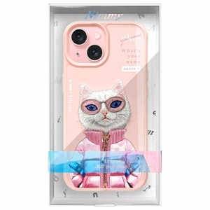Nimmy Cool&Cute 2.0 Cat Ümbris jaoks iPhone 15 - Roosa