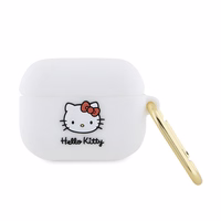 Hello Kitty Silicone 3D Kitty Head ümbris jaoks AirPods Pro - valge