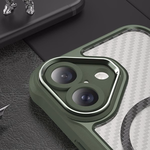 Leading Series MagSafe Silicone Ümbris jaoks iPhone 16 Plus - Roheline