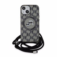 Karl Lagerfeld IML Crossbody Monogram Karl & Choupette Head MagSafe Ümbris jaoks iPhone 15 / 14 / 13 - must