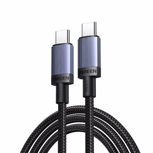 Ugreen USB-C USB-C PD kaabel 100W 5A 1m - must