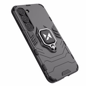 Чехол Wozinsky Ring Armor для Samsung Galaxy S23+ бронированный с магнитным кольцом-держателем чёрный