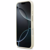 Guess Grained Strass Logo MagSafe ümbris jaoks iPhone 17 - beige