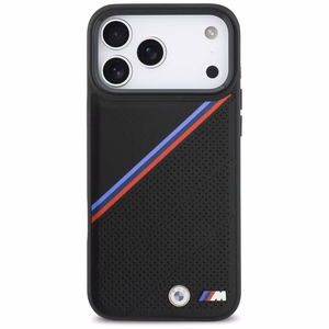 BMW M Tricolor Metal Logo MagSafe Ümbris jaoks iPhone 17 Pro Max - Must
