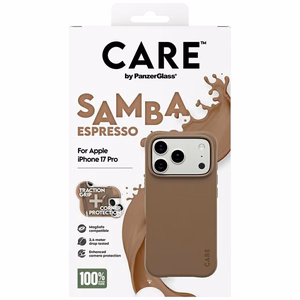 CARE by PanzerGlass Fashionable Samba MagSafe Ümbris jaoks iPhone 17 Pro - Brown