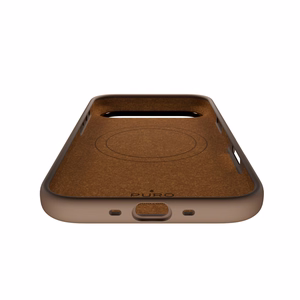 Pure Icon Mag Pro Liquid Silicone Ümbris jaoks iPhone 17 Air, MagSafe Compatible, with Camera Protection and Aluminum Buttons - Brown