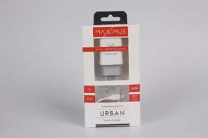 WALL CHARGER MAXXIMUS URBAN 2.1A LIGHTNING 2xUSB