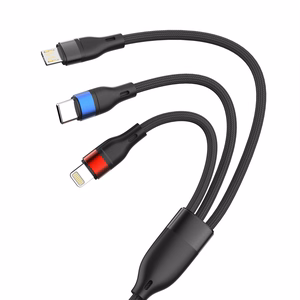 3mk Hyper Cable N-SERIES 3 in 1 USB-A / Lightning / Micro 1.2m 9V/2A 18W - must
