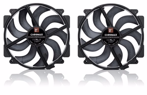 Noctua NF-A14x25r G2 PWM Sx2-PP chromax.black kahe ventilaatori komplekt, must